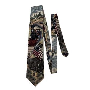 Tango by Max Raab Silk Americana Series Union Pacific Silk Tie‎